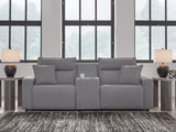 Furniture City Biloxi - Ashley Furniture - ModMax II Sectional - 3-Piece Power Reclining Sectional with Console / Salt and Pepper - 65906S3