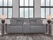 Furniture City Biloxi - Ashley Furniture - ModMax II Sectional - 3-Piece Power Reclining Sectional with Console / Salt and Pepper - 65906S3