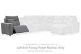 Furniture City Biloxi - Ashley Furniture - ModMax II Sectional - LAF Zero Wall Power Recliner / Salt and Pepper - 6590658