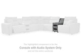 Furniture City Biloxi - Ashley Furniture - ModMax II Sectional - Console with Audio System / Salt and Pepper - 6590660