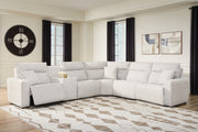 Furniture City Biloxi - Ashley Furniture - ModMax II Sectional - 6-Piece Reclining Sectional with Console / Stone - 65907S36