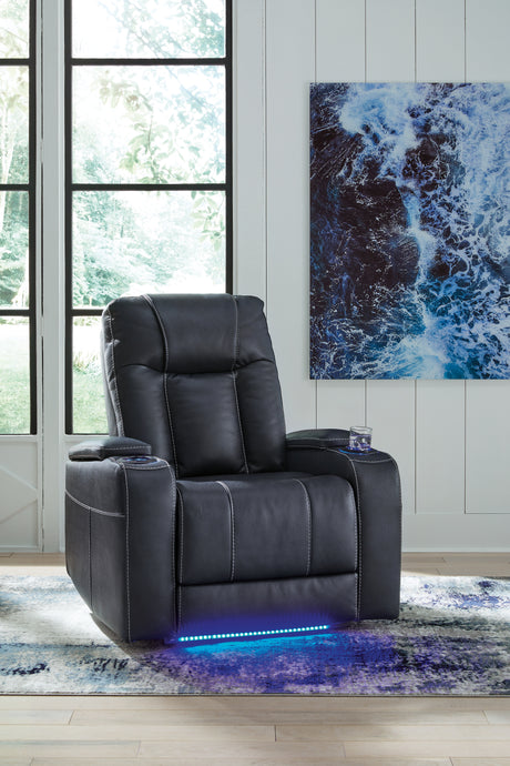 Furniture City Biloxi - Ashley Furniture - Feazada Living Room - PWR Recliner/ADJ Headrest / Shadow - 6620513