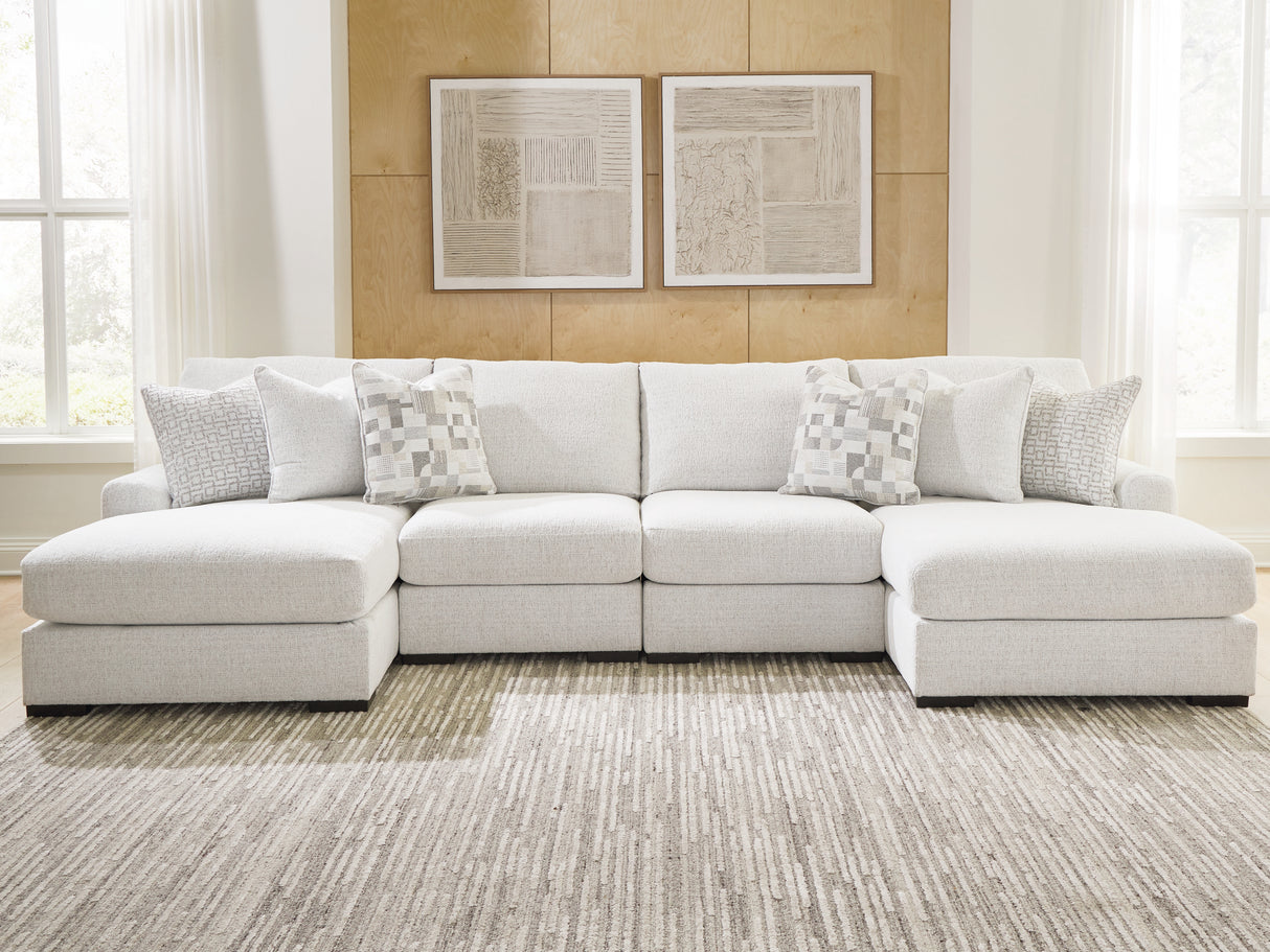 Furniture City Biloxi - Ashley Furniture - Misty-Lakes Sectional - 4-Piece Double Chaise Sectional - PC66906S8