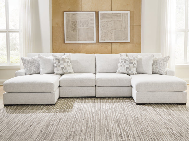 Furniture City Biloxi - Ashley Furniture - Misty-Lakes Sectional - 4-Piece Double Chaise Sectional - PC66906S8
