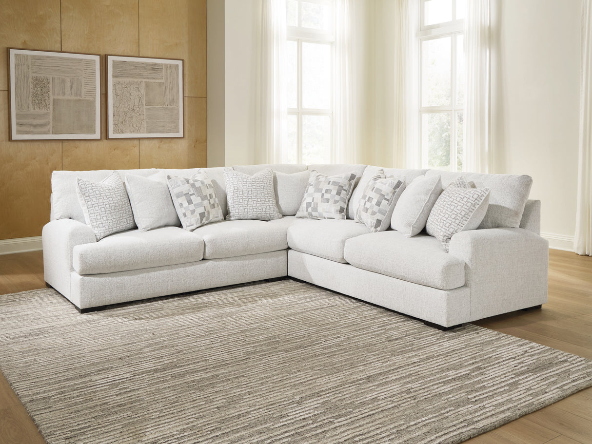 Furniture City Biloxi - Ashley Furniture - Misty-Lakes Sectional - 3-Piece Sectional / Chalk - PC66906S4