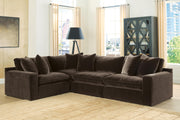 Furniture City Biloxi - Ashley Furniture - Maxton Heights Sectional - RAF 4-Piece Sectional / Bittersweet - 67807S3