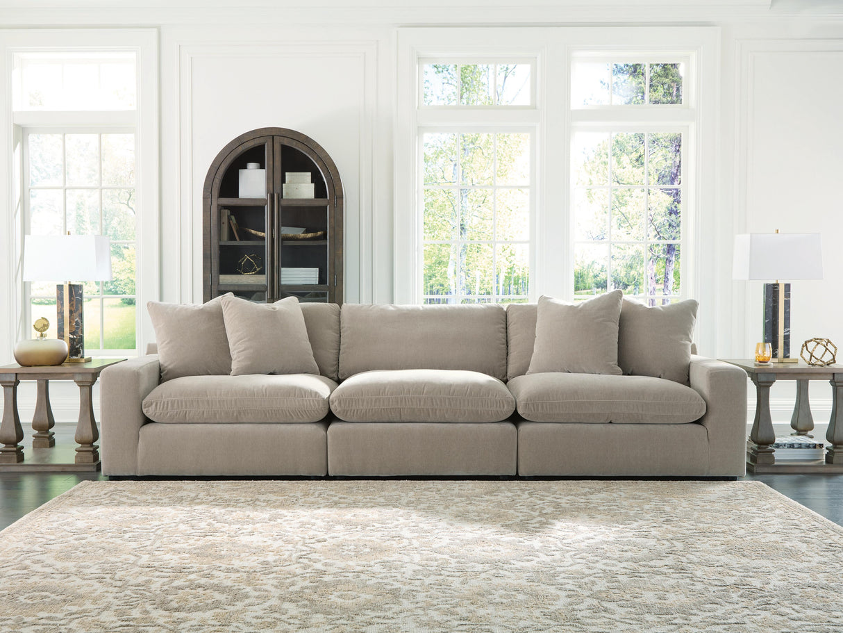 Furniture City Biloxi - Ashley Furniture - Maxton Heights Sectional - RAF 3-Piece Sectional Sofa / Pebble - 67808S2