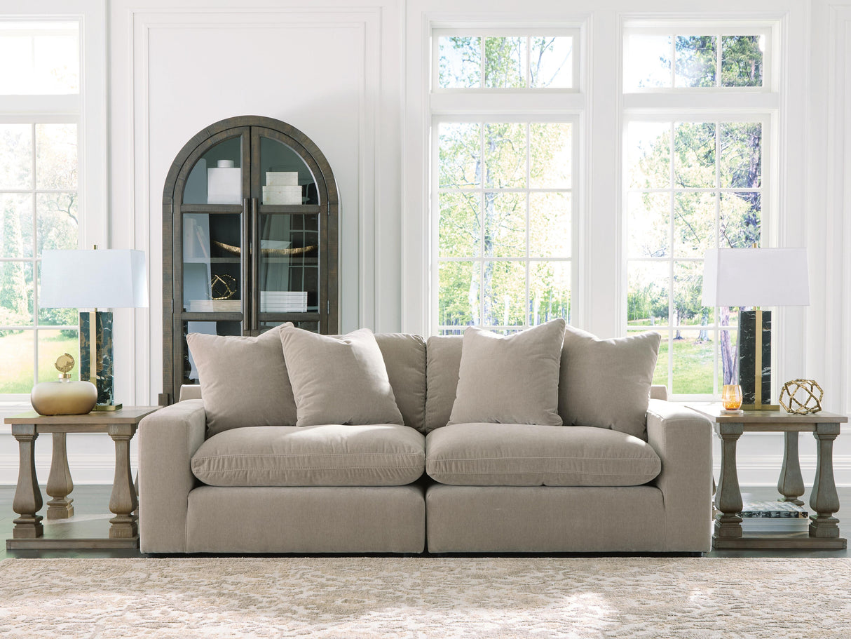 Furniture City Biloxi - Ashley Furniture - Maxton Heights Sectional - RAF 2-Piece Sectional Sofa / Pebble - 67808S1