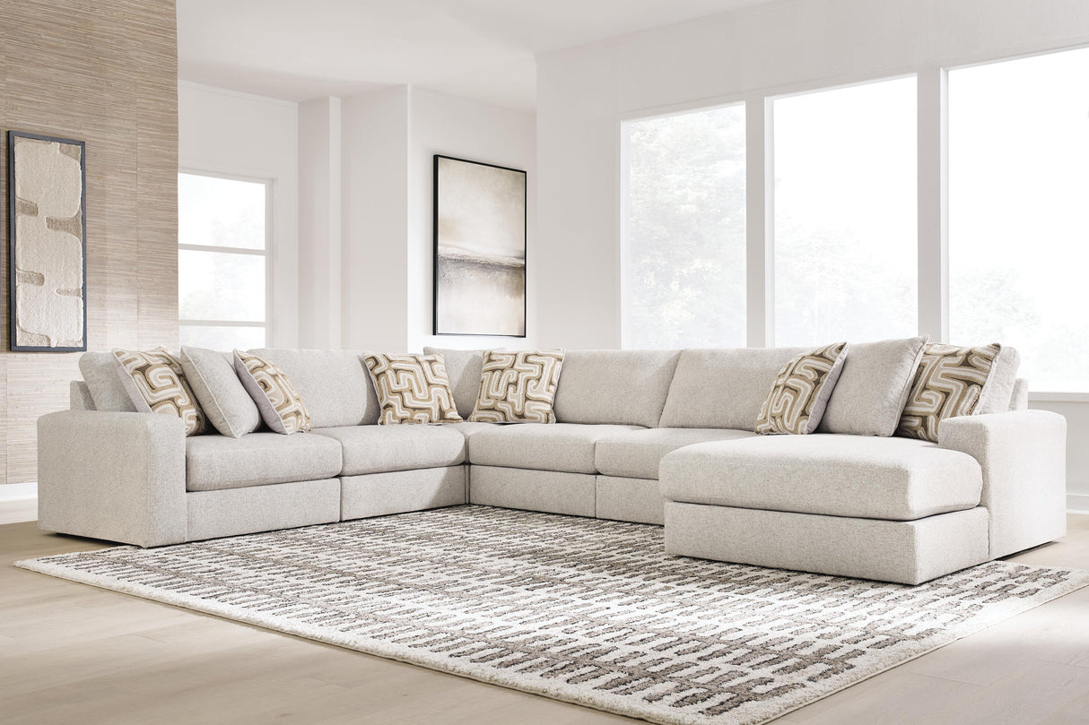 Furniture City Biloxi - Ashley Furniture - Kestrie Sectional - RAF 6-Piece Sectional with Chaise - PC68706S15