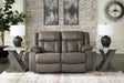 Furniture City Biloxi - Ashley Furniture - First Base Living Room - Reclining Sofa / Gunmetal - 6880488