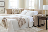 Furniture City Biloxi - Ashley Furniture - Bridgepoint Sectional - RAF 2-Piece Sleeper Sectional with Chaise / Almond - PC69507S4