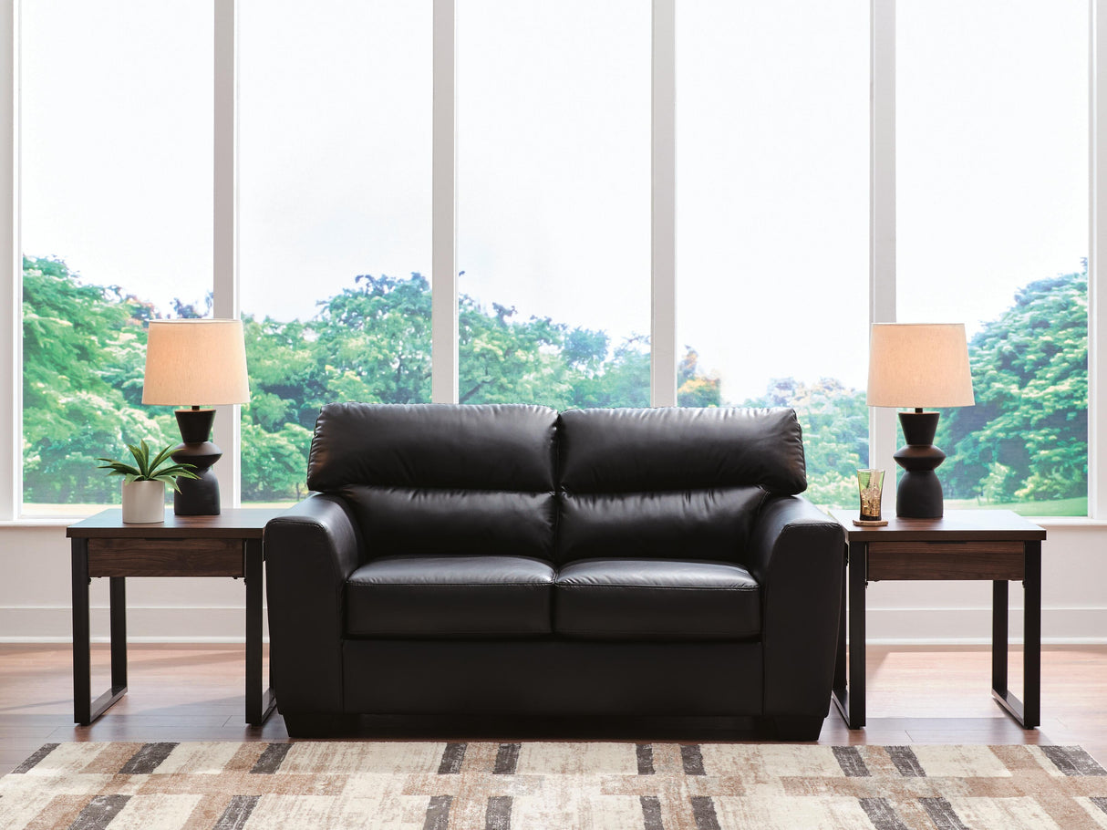 Furniture City Biloxi - Ashley Furniture - Glennbre Living Room - Loveseat / Midnight - PC6980435