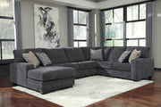 Furniture City Biloxi - Ashley Furniture - Tracling Sectional - RAF 3-Piece Sectional with Chaise / Slate - 72600S1