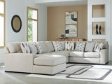 Furniture City Biloxi - Ashley Furniture - Laurelgrove Sectional - RAF 5-Piece Sectional with Chaise / Pebble - 75105S11