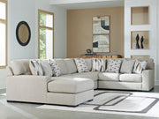 Furniture City Biloxi - Ashley Furniture - Laurelgrove Sectional - RAF 5-Piece Sectional with Chaise / Pebble - 75105S11