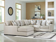 Furniture City Biloxi - Ashley Furniture - Laurelgrove Sectional - RAF 5-Piece Sectional with Chaise / Pebble - 75105S11
