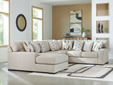 Furniture City Biloxi - Ashley Furniture - Laurelgrove Sectional - RAF 5-Piece Sectional with Chaise / Pebble - 75105S11