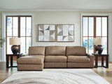 Furniture City Biloxi - Ashley Furniture - Veronella Sectional - RAF 3-Piece Sectional with Chaise / Sahara - 76106S5