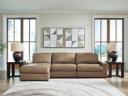Furniture City Biloxi - Ashley Furniture - Veronella Sectional - RAF 3-Piece Sectional with Chaise / Sahara - 76106S5