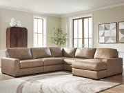 Furniture City Biloxi - Ashley Furniture - Veronella Sectional - RAF 5-Piece Sectional with Chaise / Sahara - 76106S13