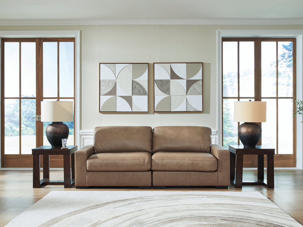 Furniture City Biloxi - Ashley Furniture - Veronella Sectional - RAF 2-Piece Sectional Sofa / Sahara - 76106S1