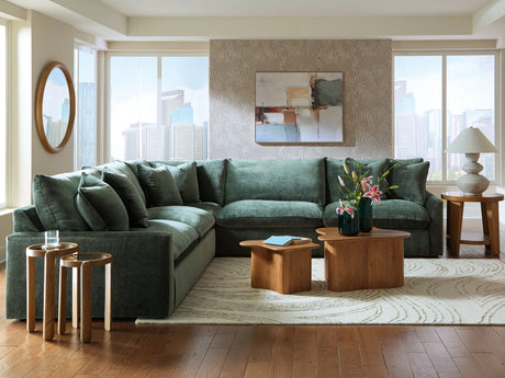 Furniture City Biloxi - Ashley Furniture - Carriage View Sectional - LAF 3-Piece Sectional / Jade - 78001S1