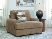 Furniture City Biloxi - Ashley Furniture - Jayne Park Living Room - Chair and a Half / Pecan - PC8150523
