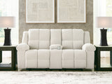 Furniture City Biloxi - Ashley Furniture - Orlen Living Room - DBL Rec Loveseat w/Console / Winter - 8160294