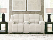 Furniture City Biloxi - Ashley Furniture - Orlen Living Room - DBL Rec Loveseat w/Console / Winter - 8160294