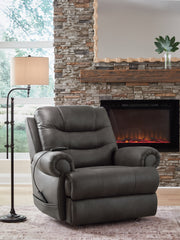 Furniture City Biloxi - Ashley Furniture - Revived and Restored Living Room - Power Lift Recliner / Granite - PC8240612