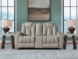 Furniture City Biloxi - Ashley Furniture - Elevate Edges Living Room - Glider REC Loveseat w/Console - PC8330543