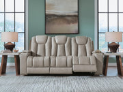 Furniture City Biloxi - Ashley Furniture - Elevate Edges Living Room - REC Sofa w/Drop Down Table / Coin - PC8330589