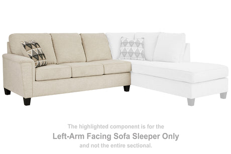 Furniture City Biloxi - Ashley Furniture - Abinger Sectional - LAF 2-Piece Sectional with Chaise / Natural - 83904S2