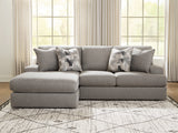 Furniture City Biloxi - Ashley Furniture - Lindon Sectional - RAF 2-Piece Sectional with Chaise / Smoke - 84704S1