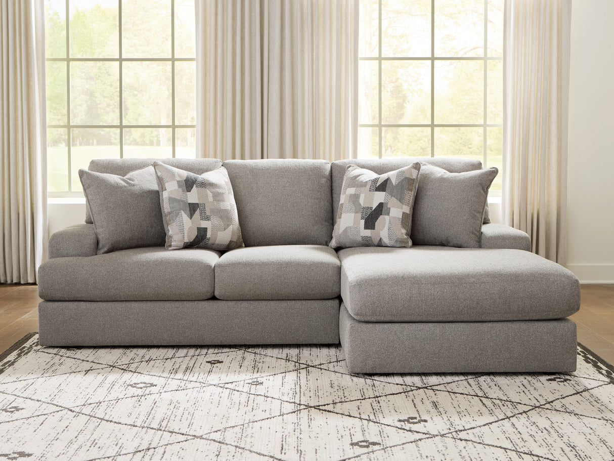 Furniture City Biloxi - Ashley Furniture - Lindon Sectional - 2-Piece Sectional with Chaise / Smoke - 84704S2