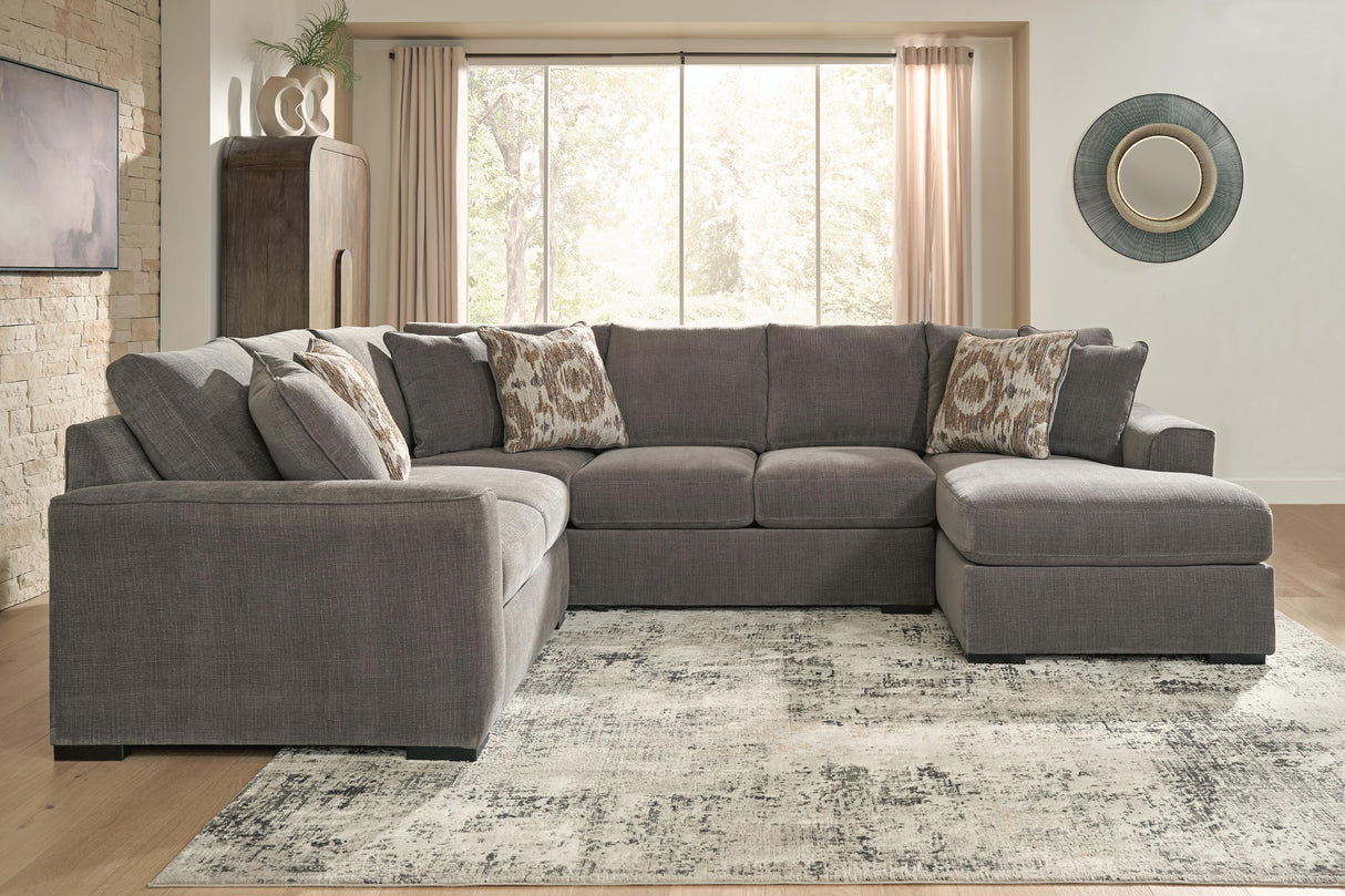 Furniture City Biloxi - Ashley Furniture - Larson Levee Sectional - RAF 3-Piece Sectional / Espresso - PC86205S1