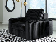Furniture City Biloxi - Ashley Furniture - HamlinBay Living Room - Power Gliding Chaise / Onyx - PC8680315P