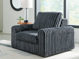 Furniture City Biloxi - Ashley Furniture - HamlinBay Living Room - Power Gliding Chaise / Gunmetal - PC8680515P