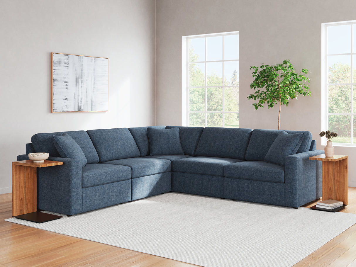 Furniture City Biloxi - Ashley Furniture - Modmax Sectional - RAF 5-Piece Sectional / Ink - 92101S6