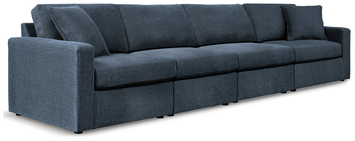 Furniture City Biloxi - Ashley Furniture - Modmax Sectional - RAF 4-Piece Sectional / Ink - 92101S10
