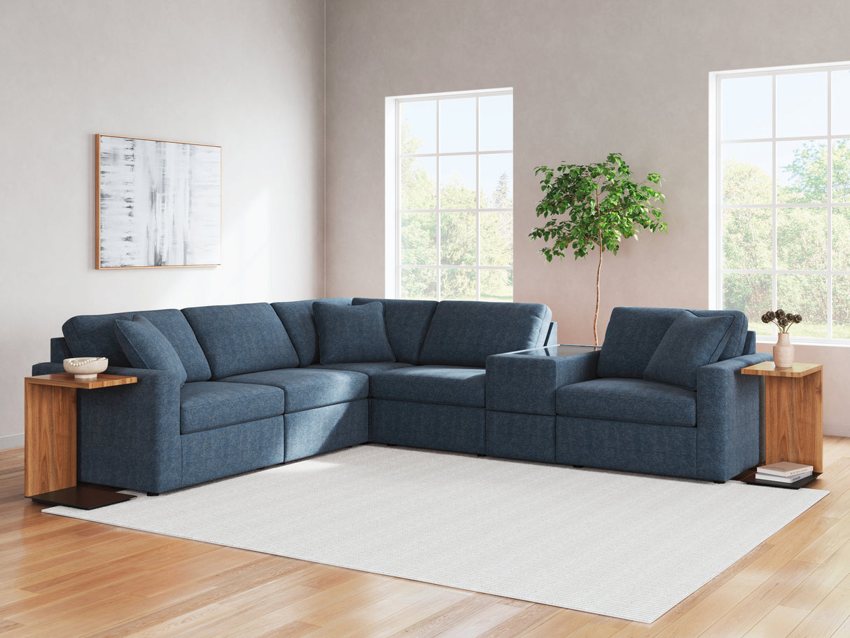Furniture City Biloxi - Ashley Furniture - Modmax Sectional - RAF 6-Piece Sectional / Ink - 92101S7