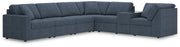 Furniture City Biloxi - Ashley Furniture - Modmax Sectional - RAF 7-Piece Sectional / Ink - 92101S33