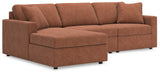 Furniture City Biloxi - Ashley Furniture - Modmax Sectional - RAF 3-Piece Sectional with Chaise / Spice - 92102S17