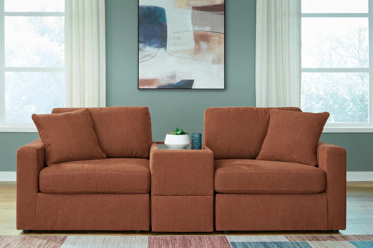 Furniture City Biloxi - Ashley Furniture - Modmax Sectional - RAF 3-Piece Sectional / Spice - 92102S3