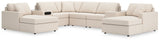 Furniture City Biloxi - Ashley Furniture - Modmax Sectional - RAF 8-Piece Sectional with Chaise / Oyster - 92103S31