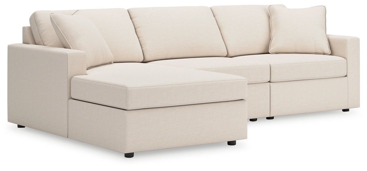 Furniture City Biloxi - Ashley Furniture - Modmax Sectional - RAF 3-Piece Sectional with Chaise / Oyster - 92103S17