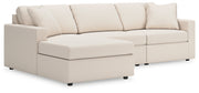 Furniture City Biloxi - Ashley Furniture - Modmax Sectional - RAF 3-Piece Sectional with Chaise / Oyster - 92103S17