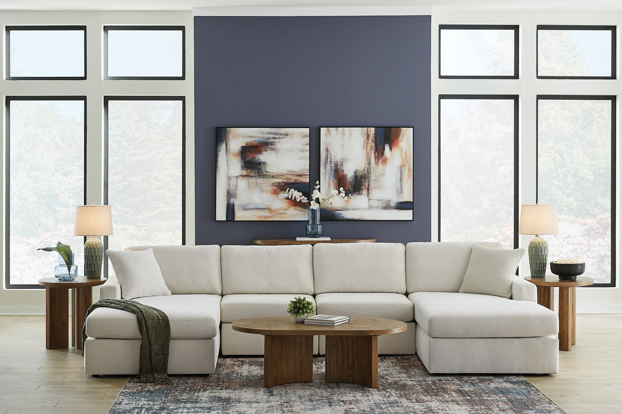 Furniture City Biloxi - Ashley Furniture - Modmax Sectional - RAF 4-Piece Sectional with Chaise / Oyster - 92103S19