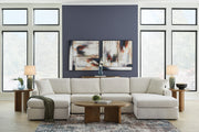 Furniture City Biloxi - Ashley Furniture - Modmax Sectional - RAF 4-Piece Sectional with Chaise / Oyster - 92103S19