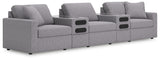 Furniture City Biloxi - Ashley Furniture - Modmax Sectional - RAF 5-Piece Sectional / Granite - 92104S15